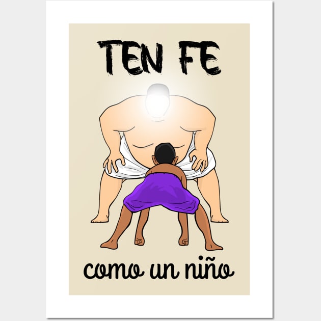 Ten FE como un niño Wall Art by La nubecita de Dios